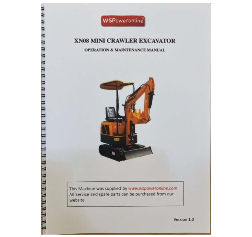 Mini digger XN08 Instruction Manual