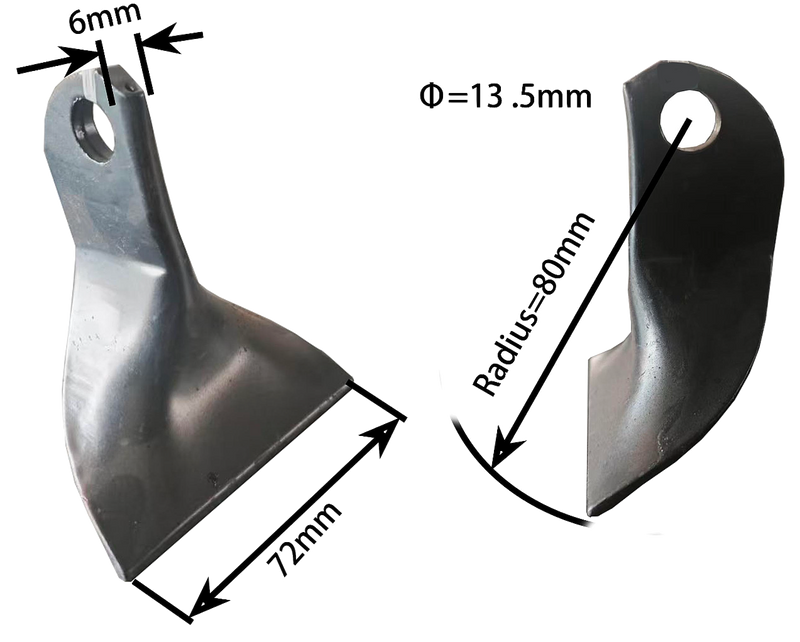 Hammer Flail (Set of 5) for EF / ATV / AGL / BCRL Flail Mower (F)
