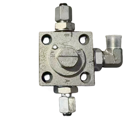 Hydraulic auxiliary connection block (3 way)