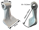 Flail mower Hammer blade (Set of 5) For EFGC / EFGCH Flail Mower (E)