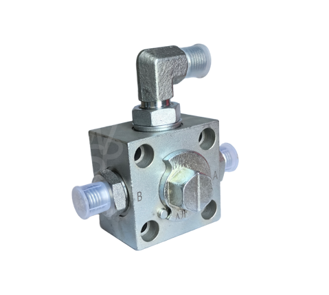 Hydraulic auxiliary connection block (3 way)