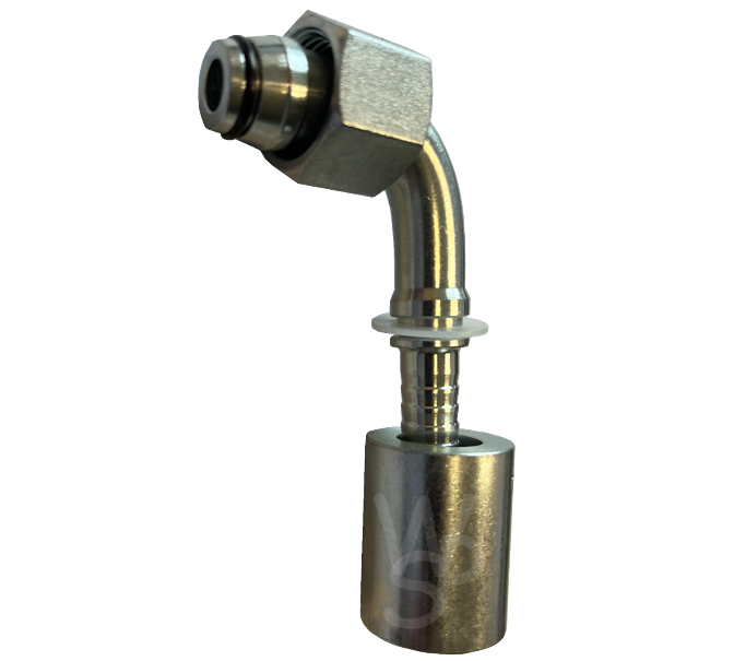 Hydraulic Hose Connector 3/8” 90° Set of 4