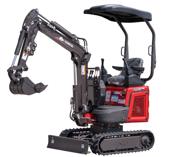 Mini Digger Rhinoceros Kubota KS12-9 Includes 200/300/500 Bucket & Removable Roof