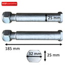 Mini Digger Cylinder Pins 185mm Oval Head