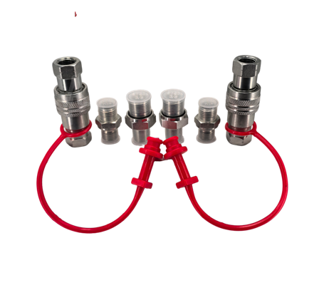 Mini Digger Hydraulic Quick Coupling Kit 1/4“ M14