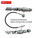 WSPOWERONLINE Mini Digger Hydraulic Quick Coupling Kit 1/4“ M14