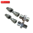 WSPOWERONLINE Mini Digger Hydraulic Quick Coupling Kit 1/4“ M14