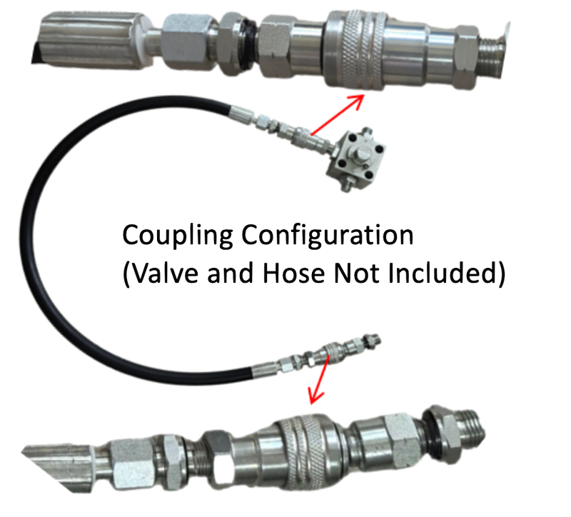 Mini Digger Hydraulic Quick Coupling Kit 1/4“ M14