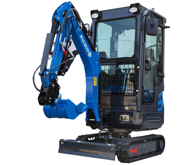 Mini Digger RIPPA R15 Includes With Full Cab 200/300/500 Buckets