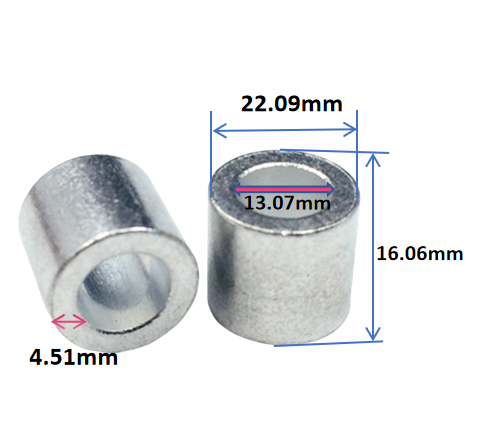Round hole aluminum sleeve