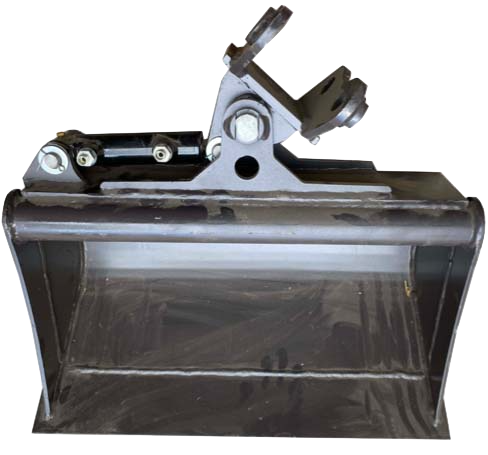 800 mm Tilt Mini Digger Bucket with 25mm pin fittings and hydraulic hoses to fit Mini Diggers with :- Pin Centres 86mm Dipper Gap 90mm Pin Size diameter 25mm