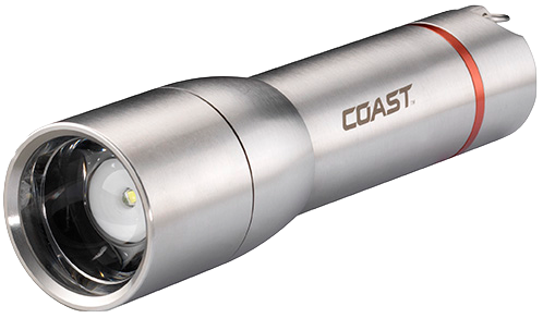 coast rechargeable stainless steel led flashlight Coast Torch A25R
