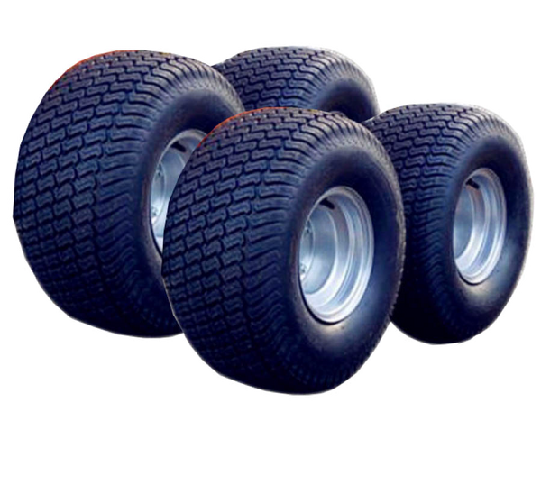 Mini Dumper Lawn / Turf Tyres, Set of 4, Diameter 490mm Width 240mm