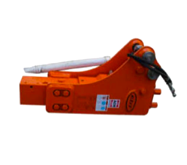 Mini Digger Breaker. Powerful breaker suitable for most mini diiggers. Fitted with 25mm pin mounting, comes ready to mounted and ready for use.  Pins 25mm Dipper Gap 90 mm Pin Centres 86 mm Specifications  Body weight 53kg, Operating pressure, 1280 - 1704psi, Hydraulic flow rate 15-25 l/min, Impact frequency 800-1400bpm, Diameter of hose 12.7mm.
