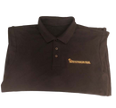 Rhinoceros Cotton Polo Shirt, made from high grade black cotton with the Rhinoceros logo finely embroidered.