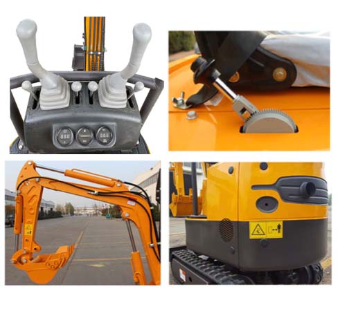 Rhinoceros XN08 Mini Digger - Swing Boom Controls