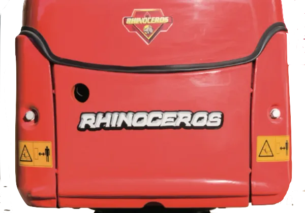 Rhinoceros XN12-8 Mini Digger Rear View