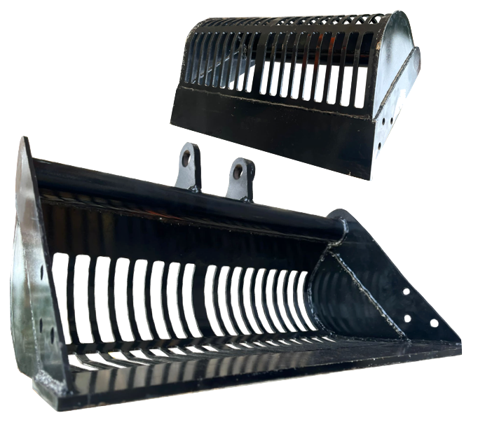 Mini Digger Riddle Bucket 800mm 25mm Pins