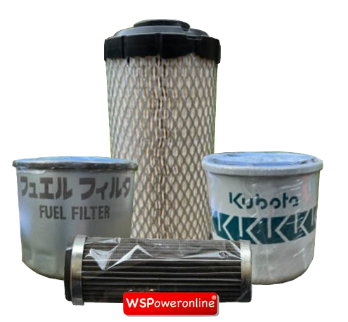 Service Kit XN12 - 12-8 Air Filter, Fuel Filter, Oil Filter, Hydraulic Oil Filter.